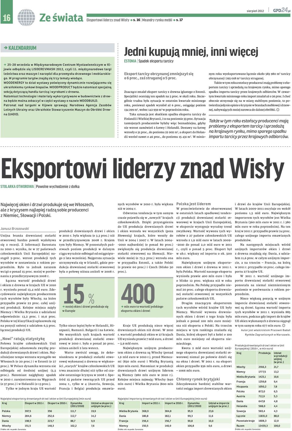 WOODENERGY to dział wystawy poświęcony dynamicznie rozwijającemu się ukraińskiemu rynkowi biopaliw. WOODPRODUCT będzie natomiast specjalną sekcją dotyczącą handlu tarcicą i wyrobami z drewna.