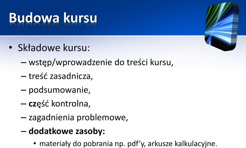 kontrolna, zagadnienia problemowe, dodatkowe zasoby: