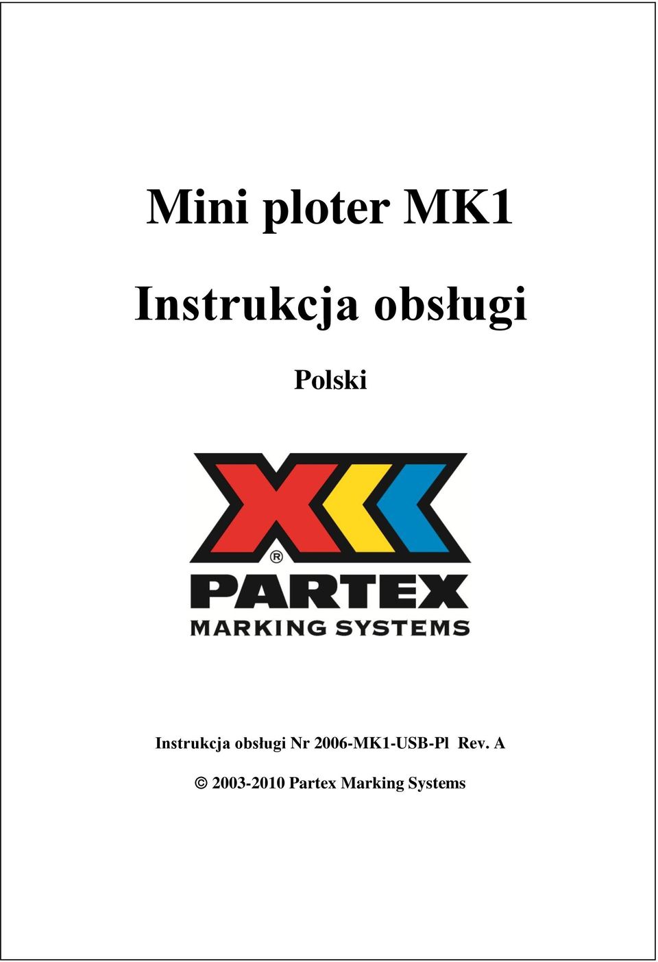 obsługi Nr 2006-MK1-USB-Pl