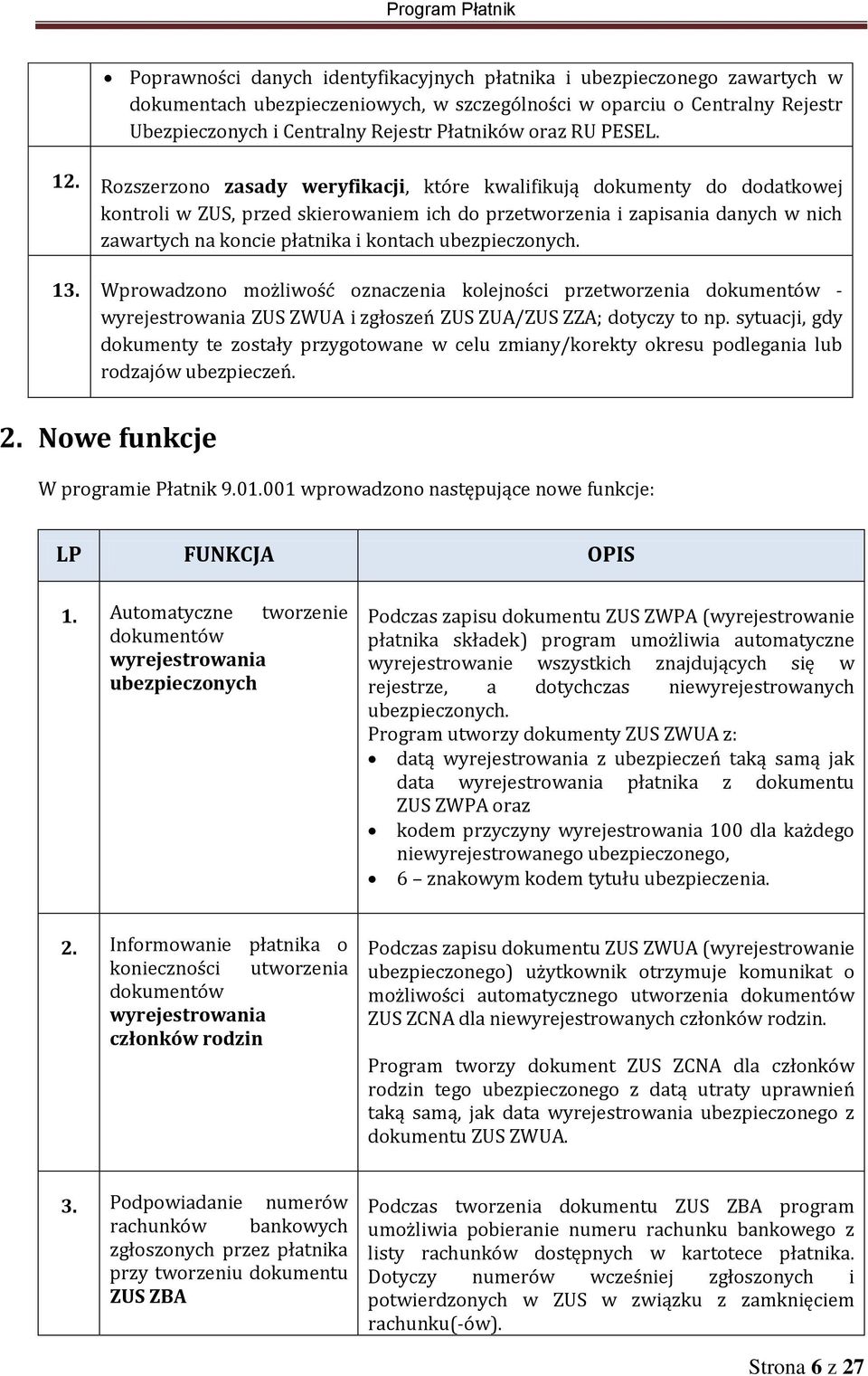 Rozszerzono zasady weryfikacji, które kwalifikują dokumenty do dodatkowej kontroli w ZUS, przed skierowaniem ich do przetworzenia i zapisania danych w nich zawartych na koncie płatnika i kontach