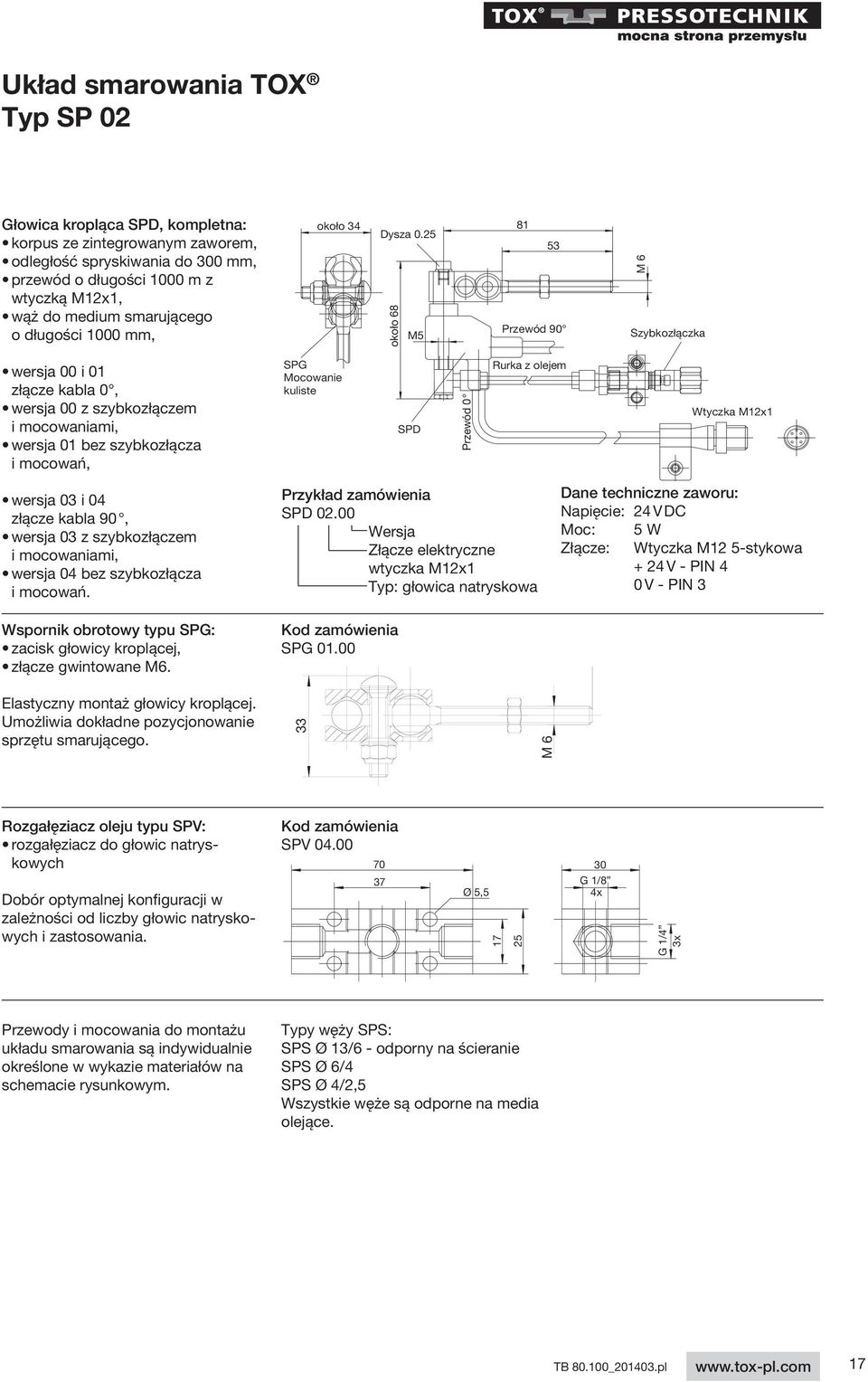 25 około 68 M5 81 53 Przewód 90 M 6 Szybkozłączka wersja 00 i 01 złącze kabla 0, wersja 00 z szybkozłączem i mocowaniami, wersja 01 bez szybkozłącza i mocowań, SPG Mocowanie kuliste SPD Przewód 0