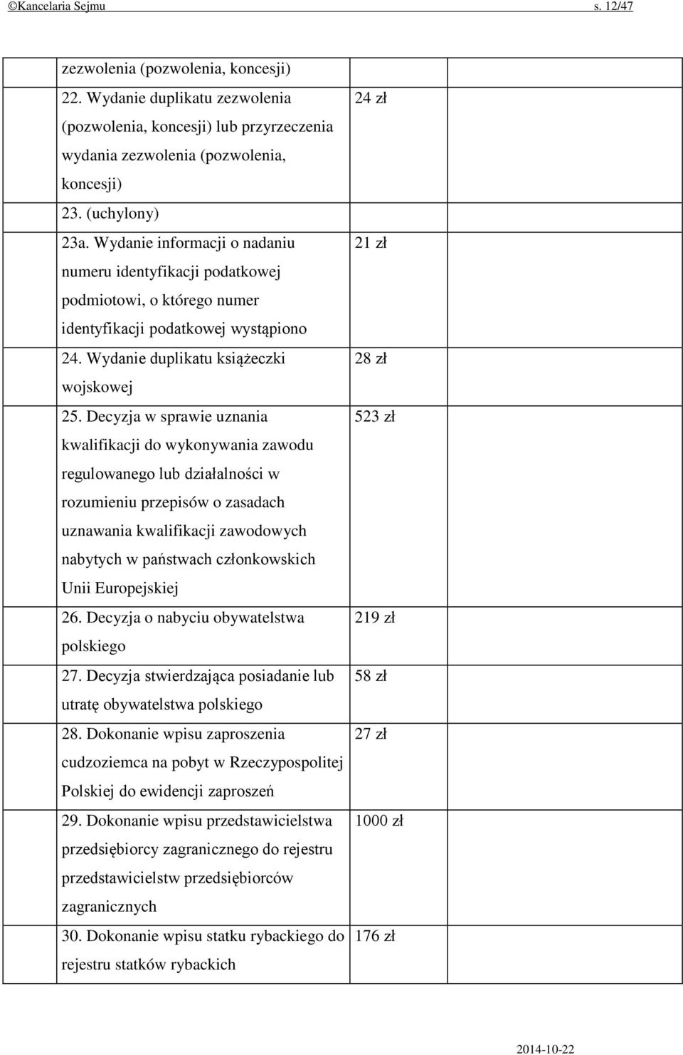 Decyzja w sprawie uznania kwalifikacji do wykonywania zawodu regulowanego lub działalności w rozumieniu przepisów o zasadach uznawania kwalifikacji zawodowych nabytych w państwach członkowskich Unii