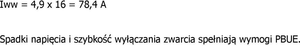 szybkość wyłączania