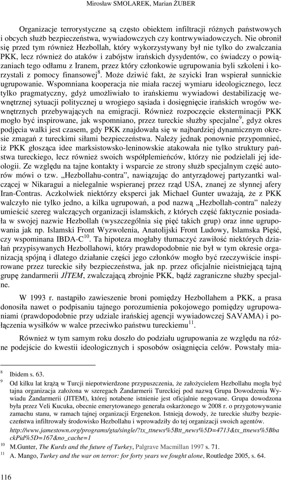 Iranem, przez który członkowie ugrupowania byli szkoleni i korzystali z pomocy finansowej 8. MoŜe dziwić fakt, Ŝe szyicki Iran wspierał sunnickie ugrupowanie.