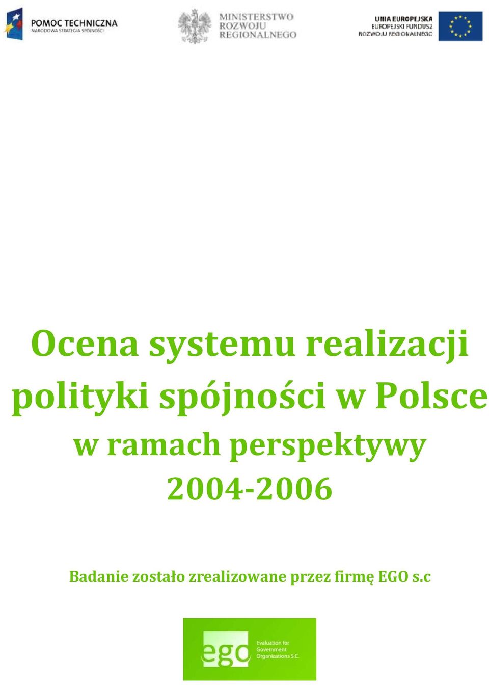 ramach perspektywy 2004-2006