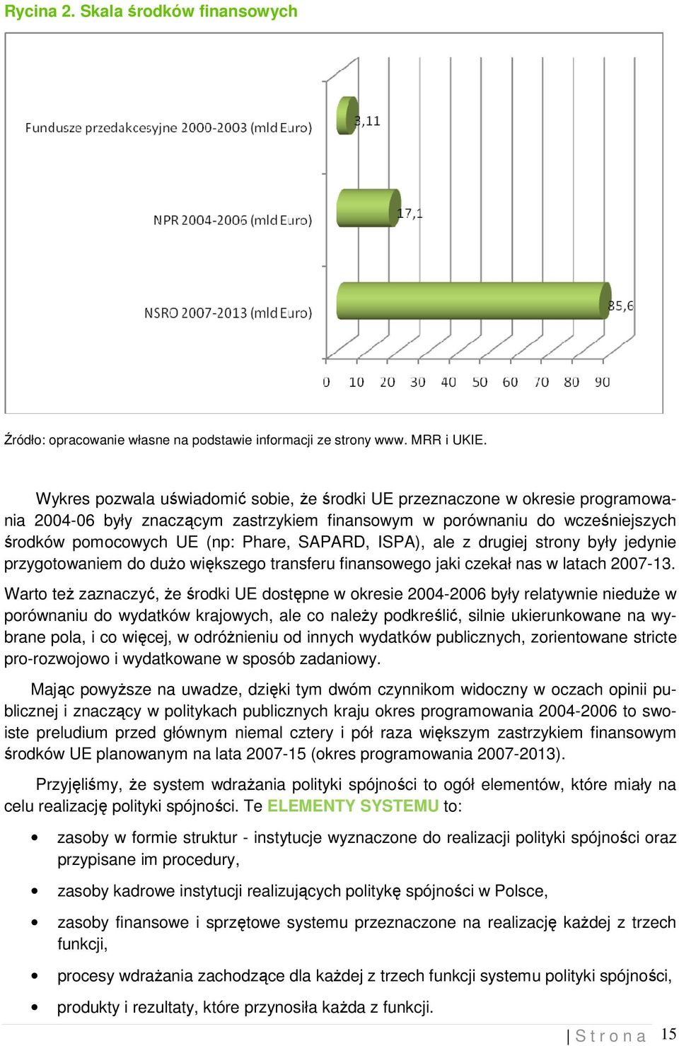 SAPARD, ISPA), ale z drugiej strony były jedynie przygotowaniem do duŝo większego transferu finansowego jaki czekał nas w latach 2007-13.