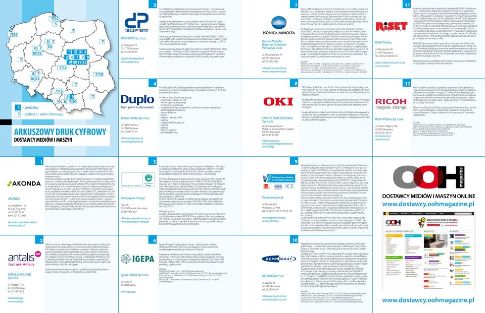 22 845 70 23 info@duplopolska.pl www.duplopolska.pl 3 4 Firma Digiprint jest dostawcą innowacyjnych maszyn i oprogramowania dla poligrafii.