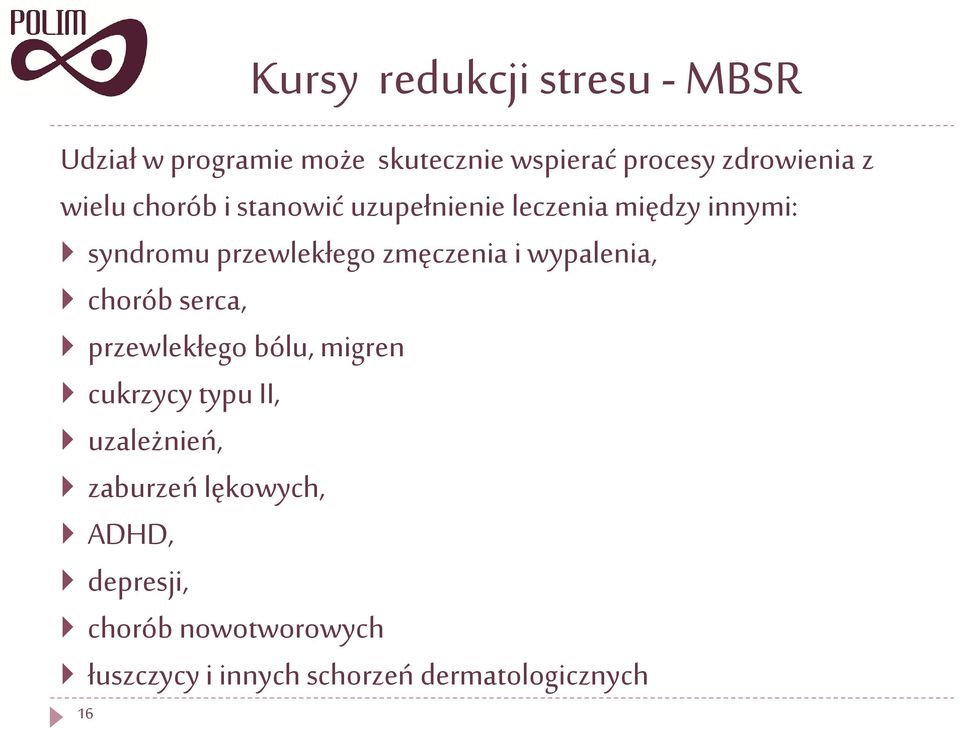 i wypalenia, chorób serca, przewlekłego bólu, migren cukrzycy typu II, uzależnień, zaburzeń