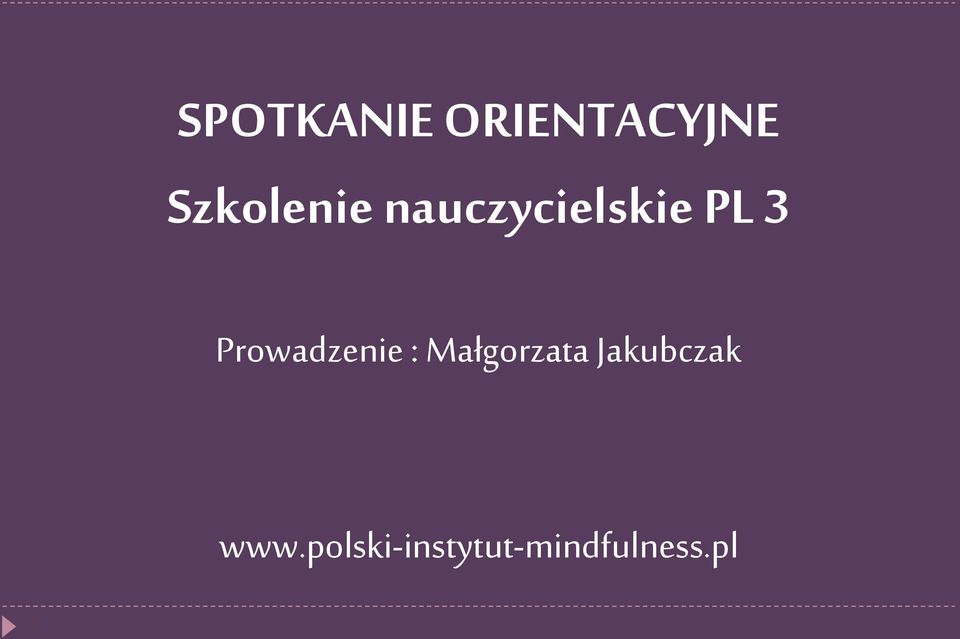 Prowadzenie : Małgorzata