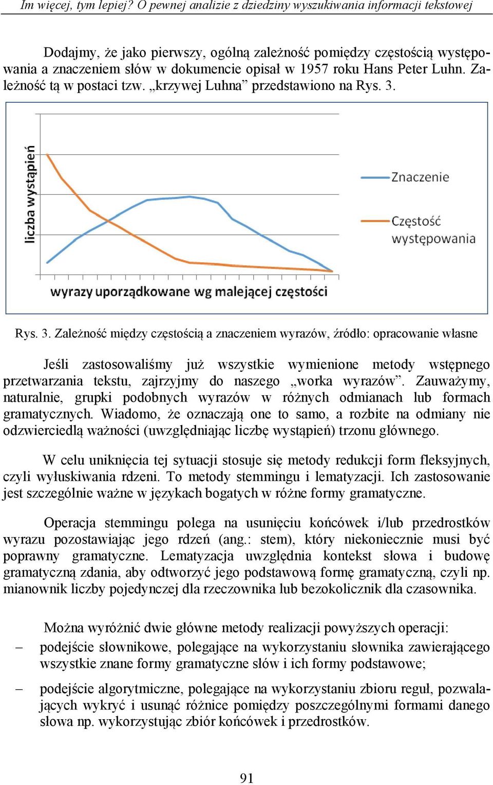 Peter Luhn. Zależność tą w postaci tzw. krzywej Luhna przedstawiono na Rys. 3.