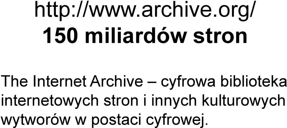 Archive cyfrowa biblioteka