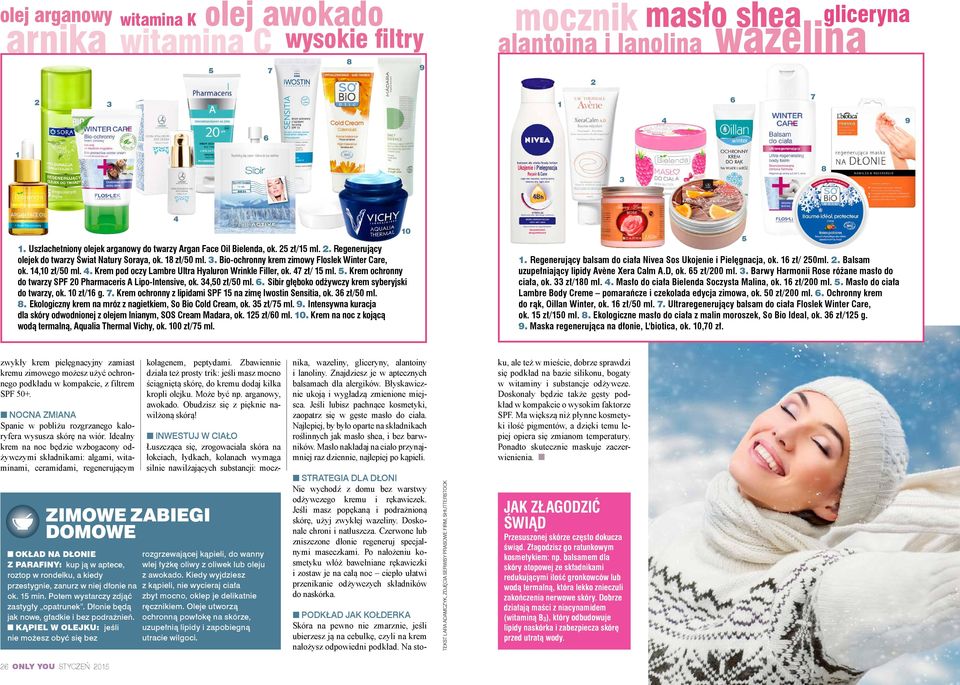 Bio-ochronny krem zimowy Floslek Winter Care, ok. 14,10 zł/50 ml. 4. Krem pod oczy Lambre Ultra Hyaluron Wrinkle Filler, ok. 47 zł/ 15 ml. 5.