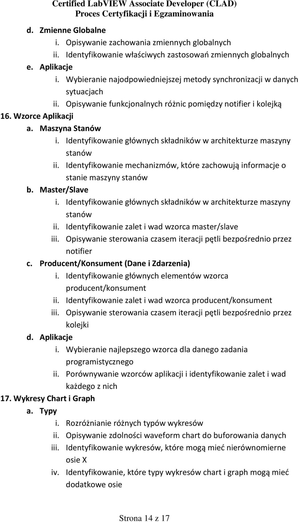 Identyfikowanie głównych składników w architekturze maszyny stanów ii. Identyfikowanie mechanizmów, które zachowują informacje o stanie maszyny stanów b. Master/Slave i.