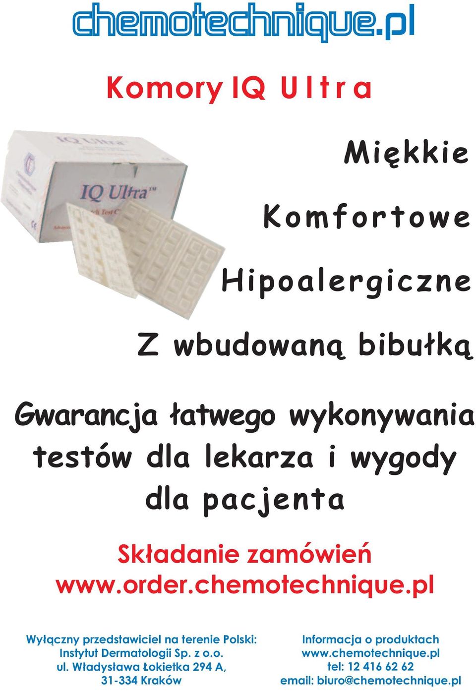 testów dla lekarza i wygody dla pacjenta Składanie zamówień www.order.