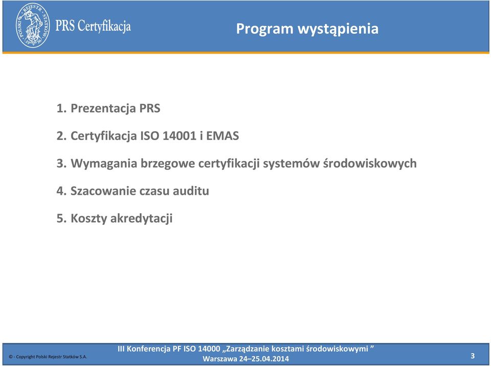 Wymagania brzegowe certyfikacji systemów