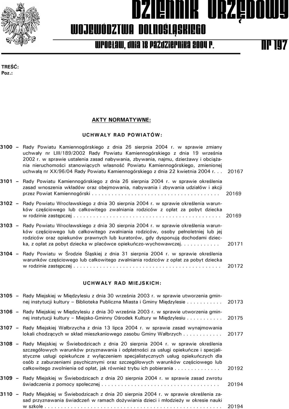 w sprawie zmiany uchwały nr LIII/189/2002 Rady Powiatu Kamiennogórskiego z dnia 19 września 2002 r.