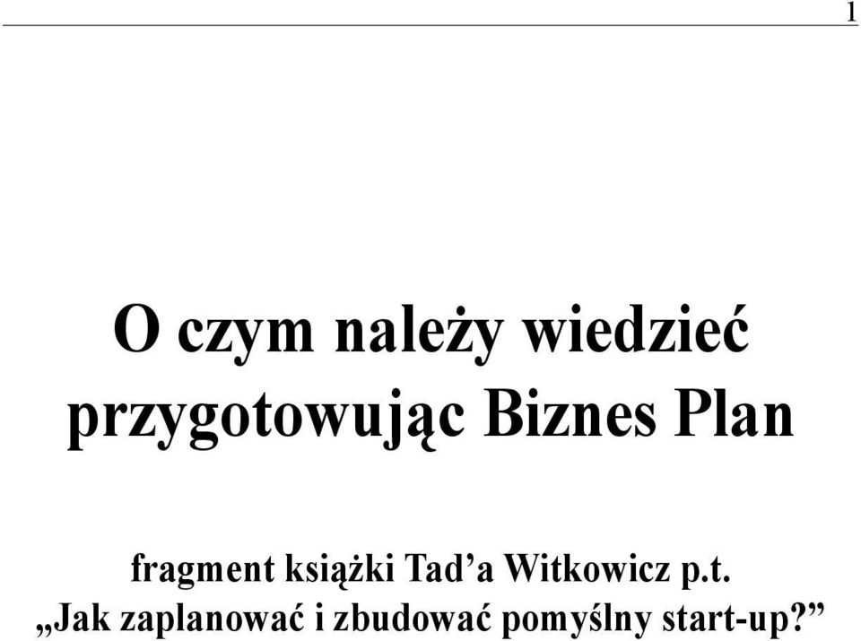 fragment książki Tad a Witkowicz