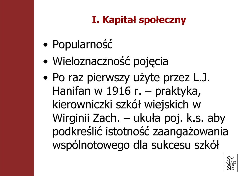 praktyka, kierowniczki szkół wiejskich w Wirginii Zach.