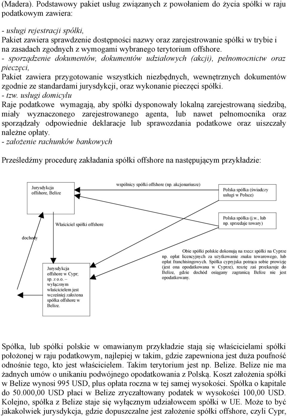 trybie i na zasadach zgodnych z wymogami wybranego terytorium offshore.