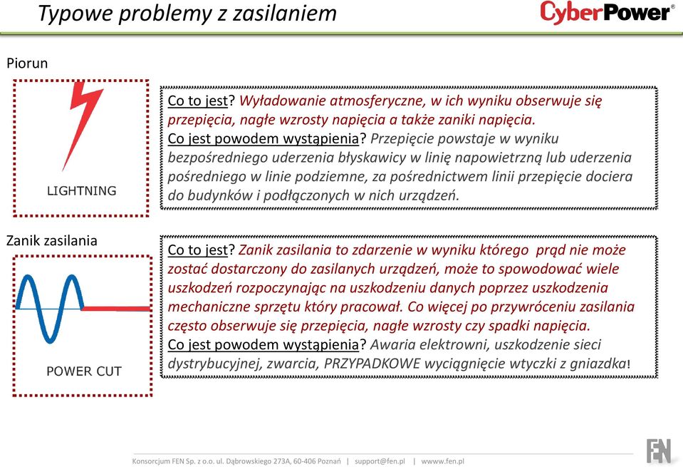 w nich urządzeo. Zanik zasilania Co to jest?