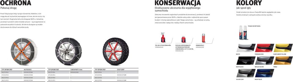 W ofercie dostępne są modele dostosowane do różnych warunków jazdy.