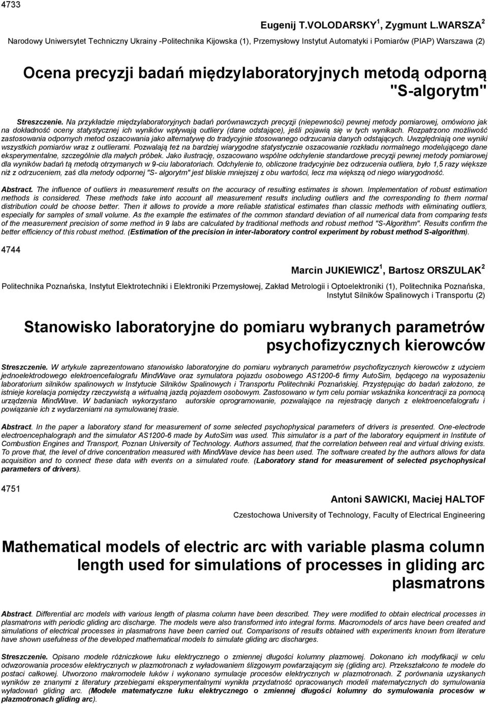 "S-algorytm" Streszczenie.