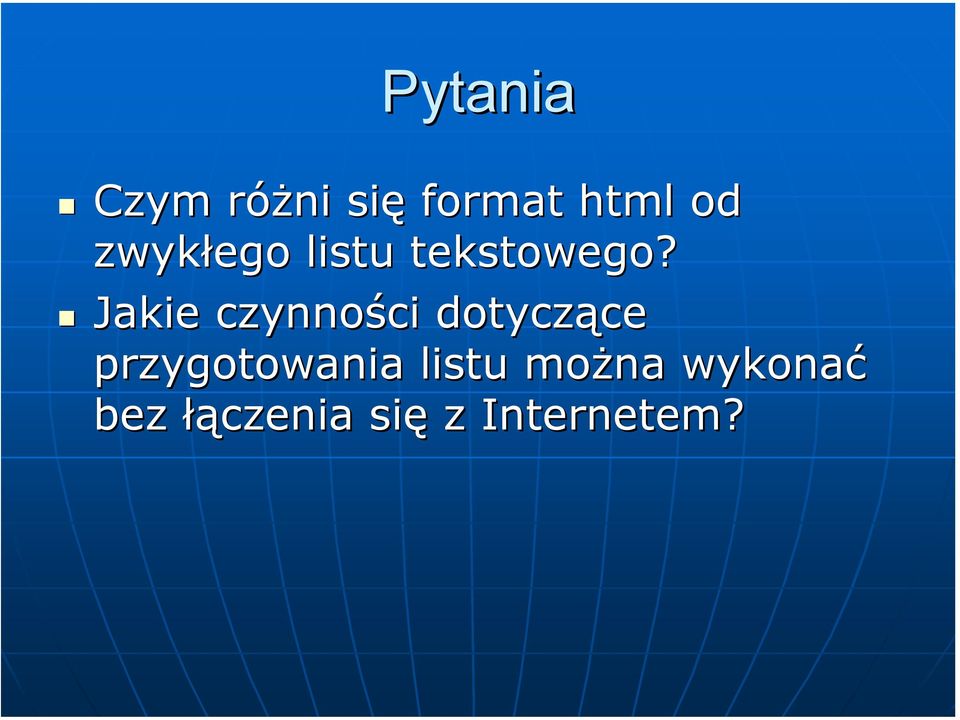 Jakie czynności dotyczące