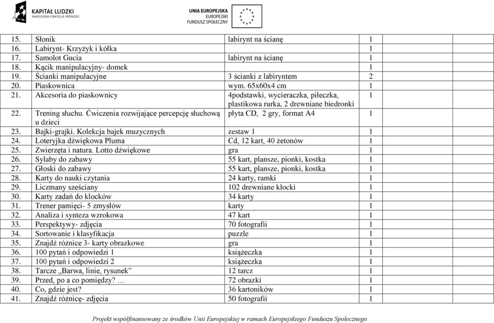 Ćwiczenia rozwijające percepcję słuchową płyta CD, 2 gry, format A4 u dzieci 23. Bajki-grajki. Kolekcja bajek muzycznych zestaw 24. Loteryjka dźwiękowa Pluma Cd, 2 kart, 40 żetonów 25.