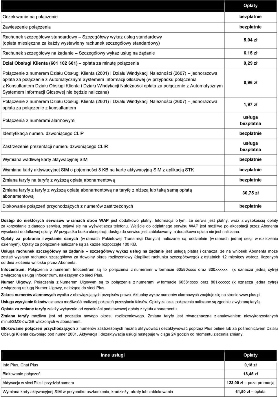 Windykacji Należności (2607) jednorazowa opłata za połączenie z Automatycznym Systemem Informacji Głosowej (w przypadku połączenia z Konsultantem Działu Obsługi Klienta i Działu Windykacji Należności