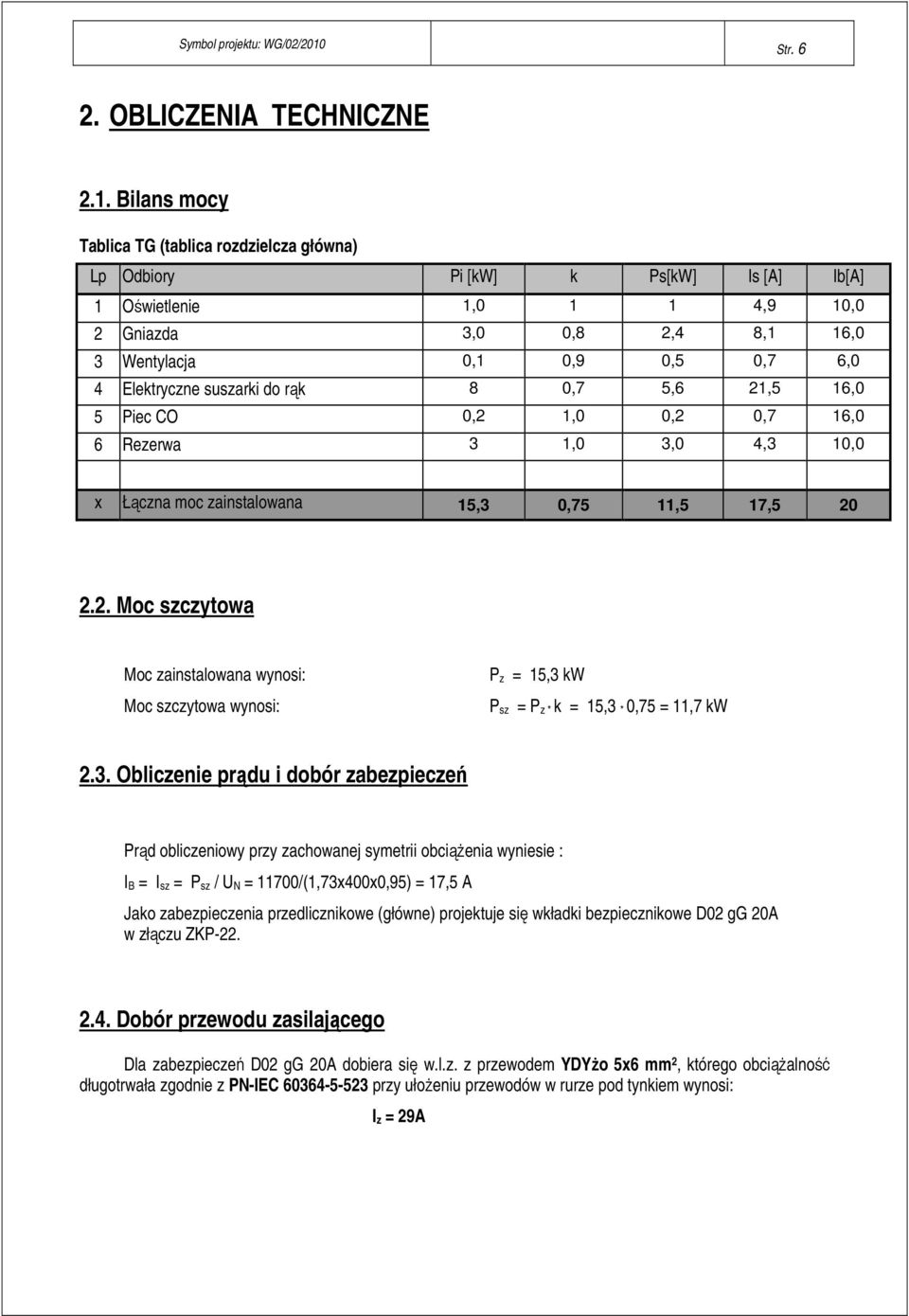 rąk 8 0,7 5,6,5 6,0 5 Piec CO 0,,0 0, 0,7 6,0 6 Rezerwa 3,0 3,0 4,3 0,0 x Łączna oc zainstalowana 5,3 0,75,5 7,5 0.