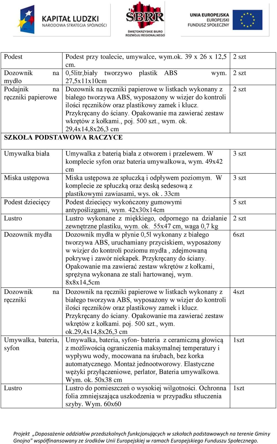 klucz. Przykręcany do ściany. Opakowanie ma zawierać zestaw wkrętów z kołkami., poj. 500 szt., wym. ok.