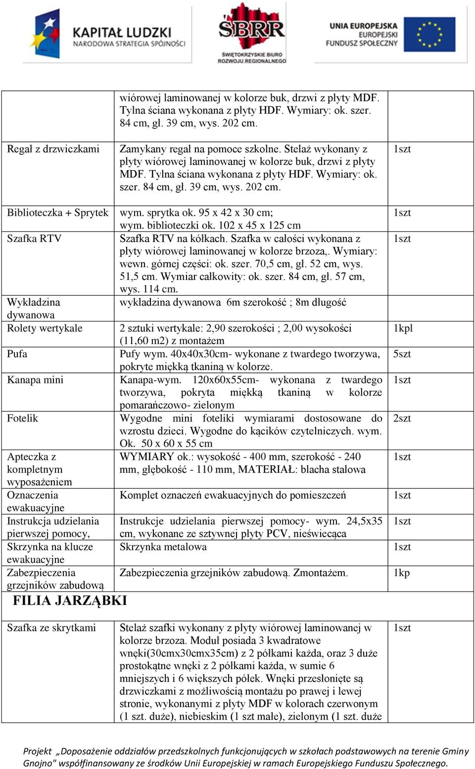 sprytka ok. 95 x 42 x 30 cm; wym. biblioteczki ok. 102 x 45 x 125 cm Szafka RTV Szafka RTV na kółkach. Szafka w całości wykonana z płyty wiórowej laminowanej w kolorze brzoza,. Wymiary: wewn.