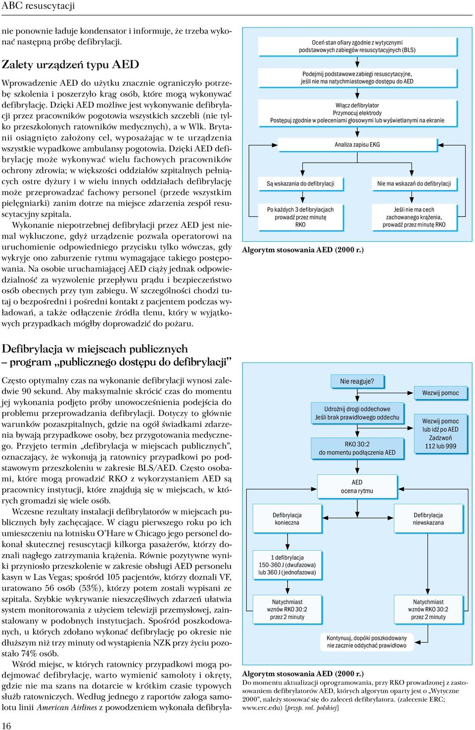 Dzięki AED możliwe jest wykonywanie defibrylacji przez pracowników pogotowia wszystkich szczebli (nie tylko przeszkolonych ratowników medycznych), a w Wlk.