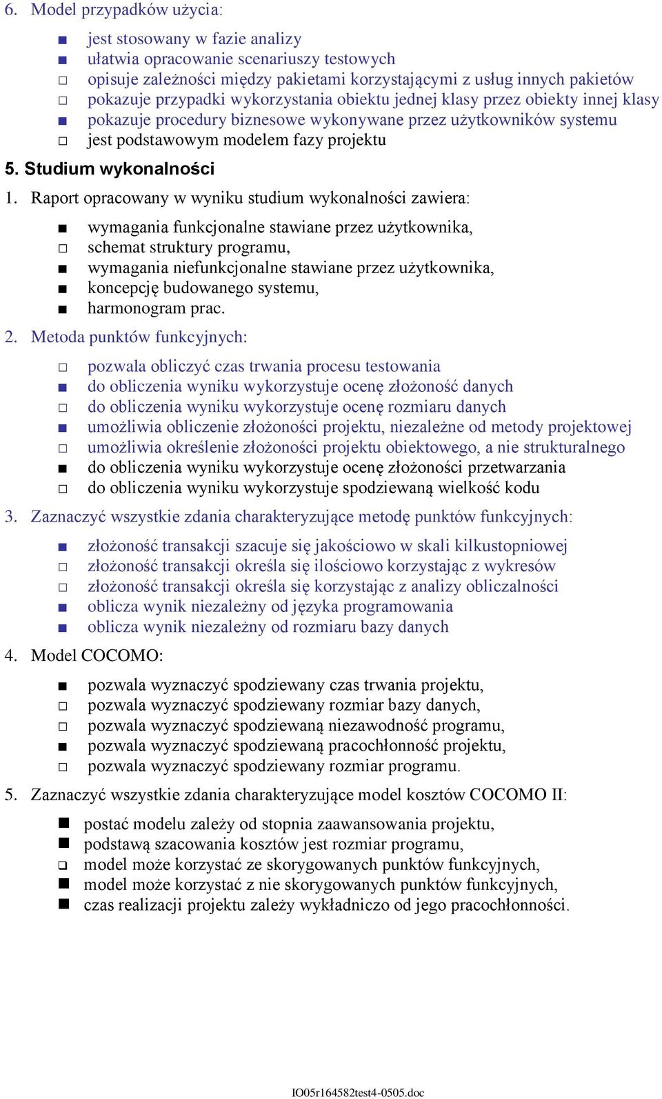 Raport opracowan w wnik stdim wkonalności awiera: wmagania fnkcjonalne stawiane pre żtkownika, schemat strktr program, wmagania niefnkcjonalne stawiane pre żtkownika, koncepcję bdowanego sstem,