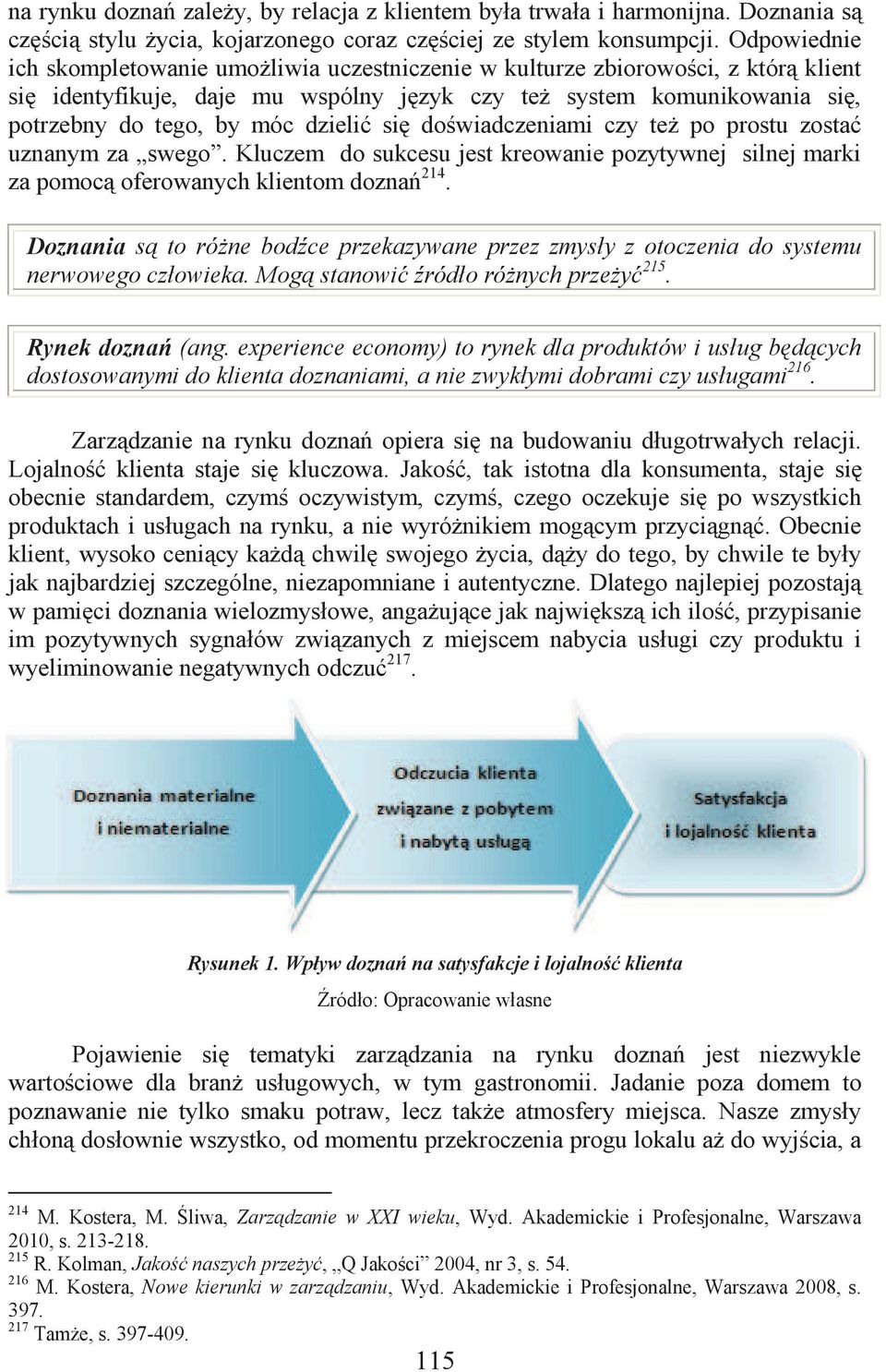 dzielić się doświadczeniami czy też po prostu zostać uznanym za swego. Kluczem do sukcesu jest kreowanie pozytywnej silnej marki za pomocą oferowanych klientom doznań 214.