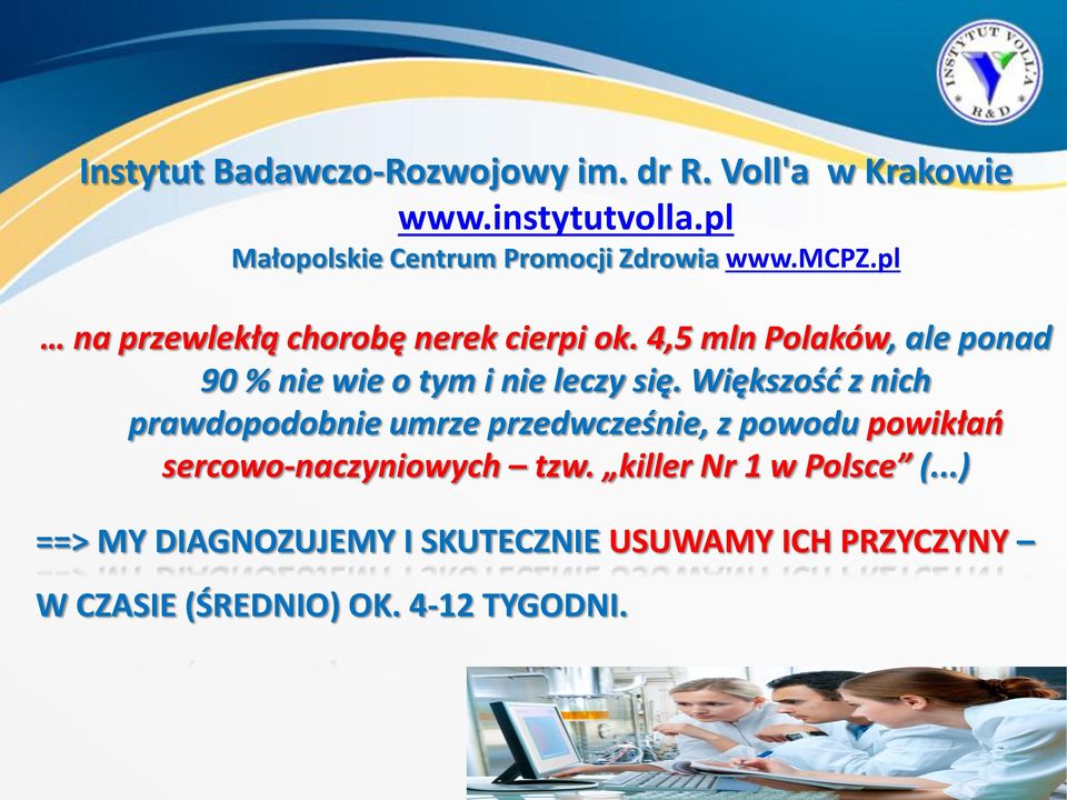 4,5 mln Polaków, ale ponad 90 % nie wie o tym i nie leczy się.