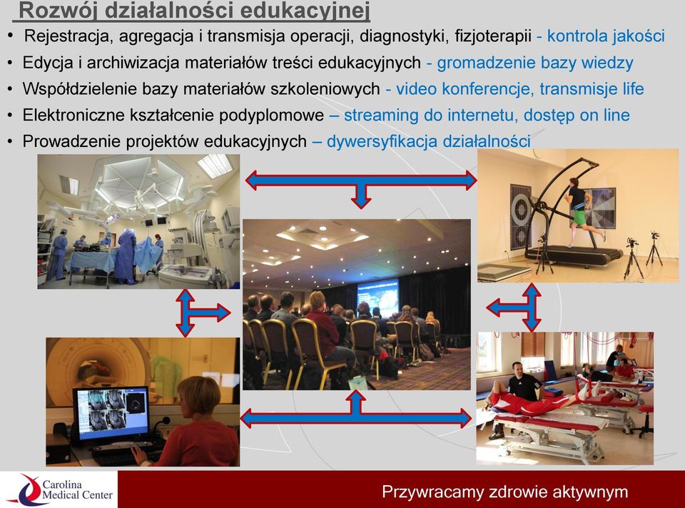 Współdzielenie bazy materiałów szkoleniowych - video konferencje, transmisje life Elektroniczne