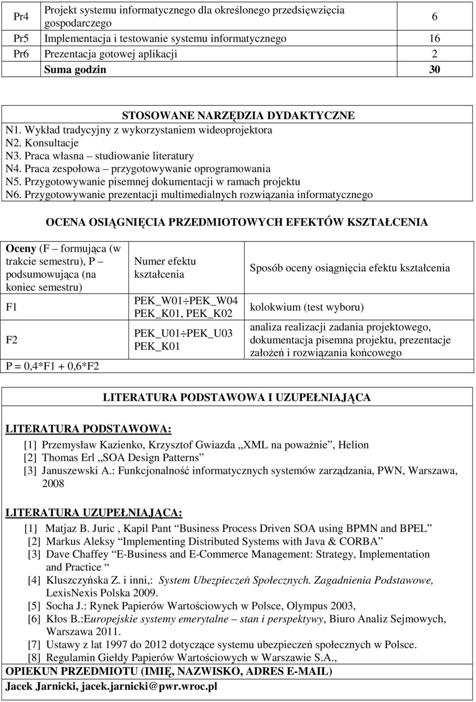 Przygotowywanie pisemnej dokumentacji w ramach projektu N6.