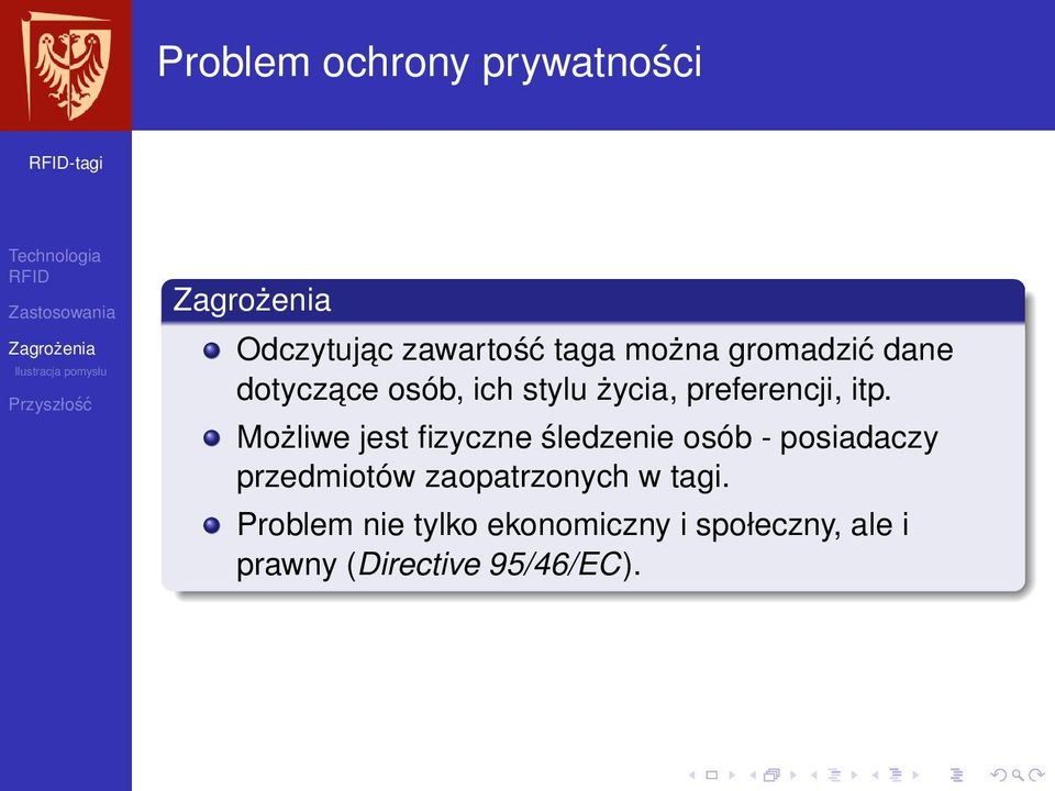 Możliwe jest fizyczne śledzenie osób - posiadaczy przedmiotów