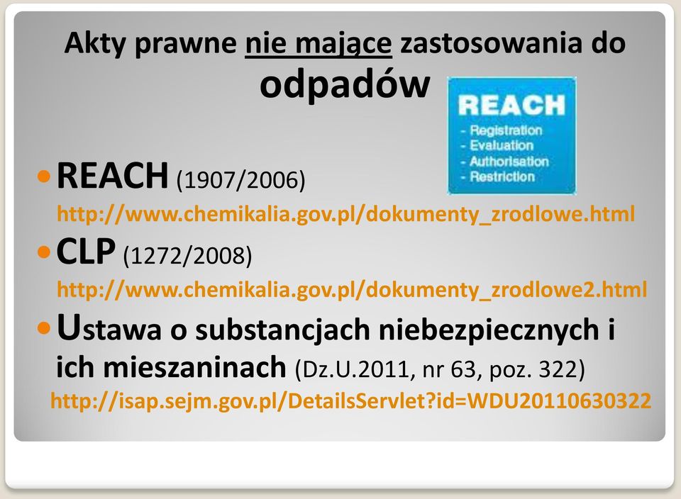html Ustawa o substancjach niebezpiecznych i ich mieszaninach (Dz.U.2011, nr 63, poz.