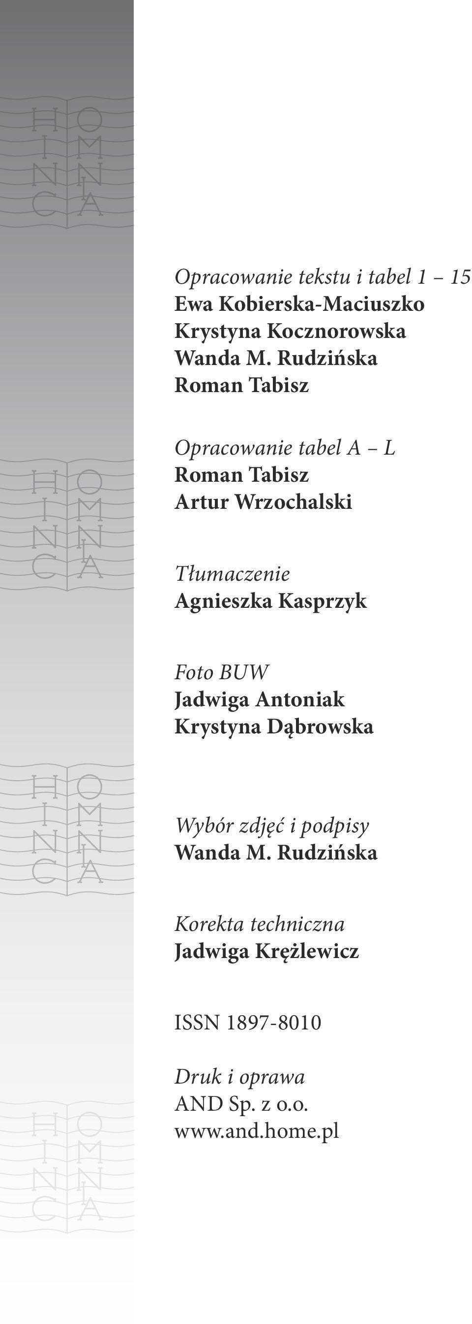 Agnieszka Kasprzyk Foto BUW Jadwiga Antoniak Krystyna Dąbrowska Wybór zdjęć i podpisy Wanda M.