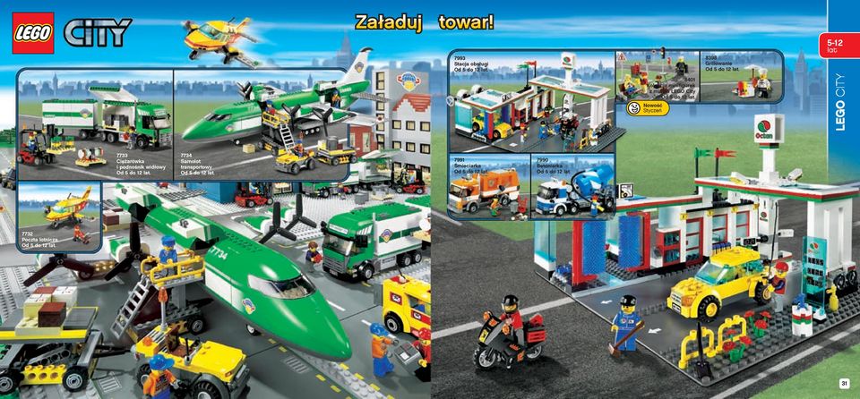 minifigurek z miasta LEGO City LEGO CITY 7733 Ciężarówka