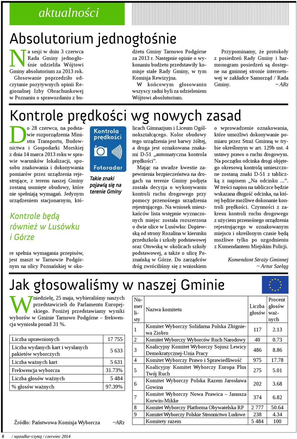 Gospodarki Morskiej z dnia 14 marca 2013 roku w sprawie warunków lokalizacji, sposobu znakowania i dokonywania pomiarów przez urządzenia rejestrujące, z terenu naszej Gminy zostaną usunięte obudowy,