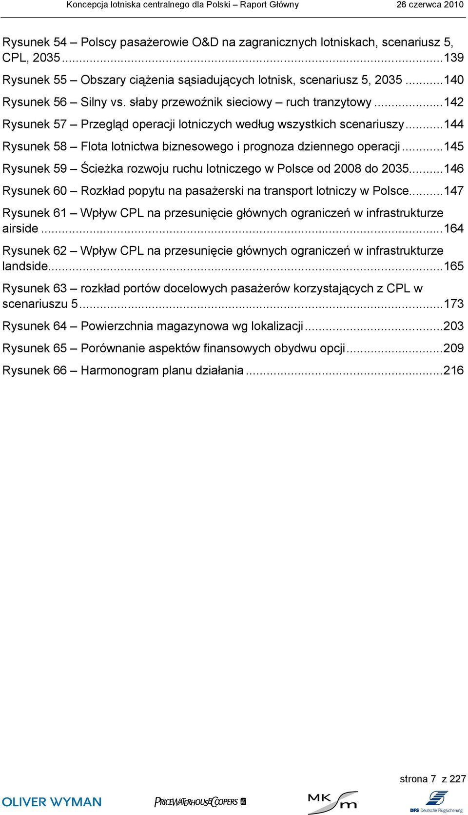 ..145 Rysunek 59 Ścieżka rozwoju ruchu lotniczego w Polsce od 2008 do 2035...146 Rysunek 60 Rozkład popytu na pasażerski na transport lotniczy w Polsce.