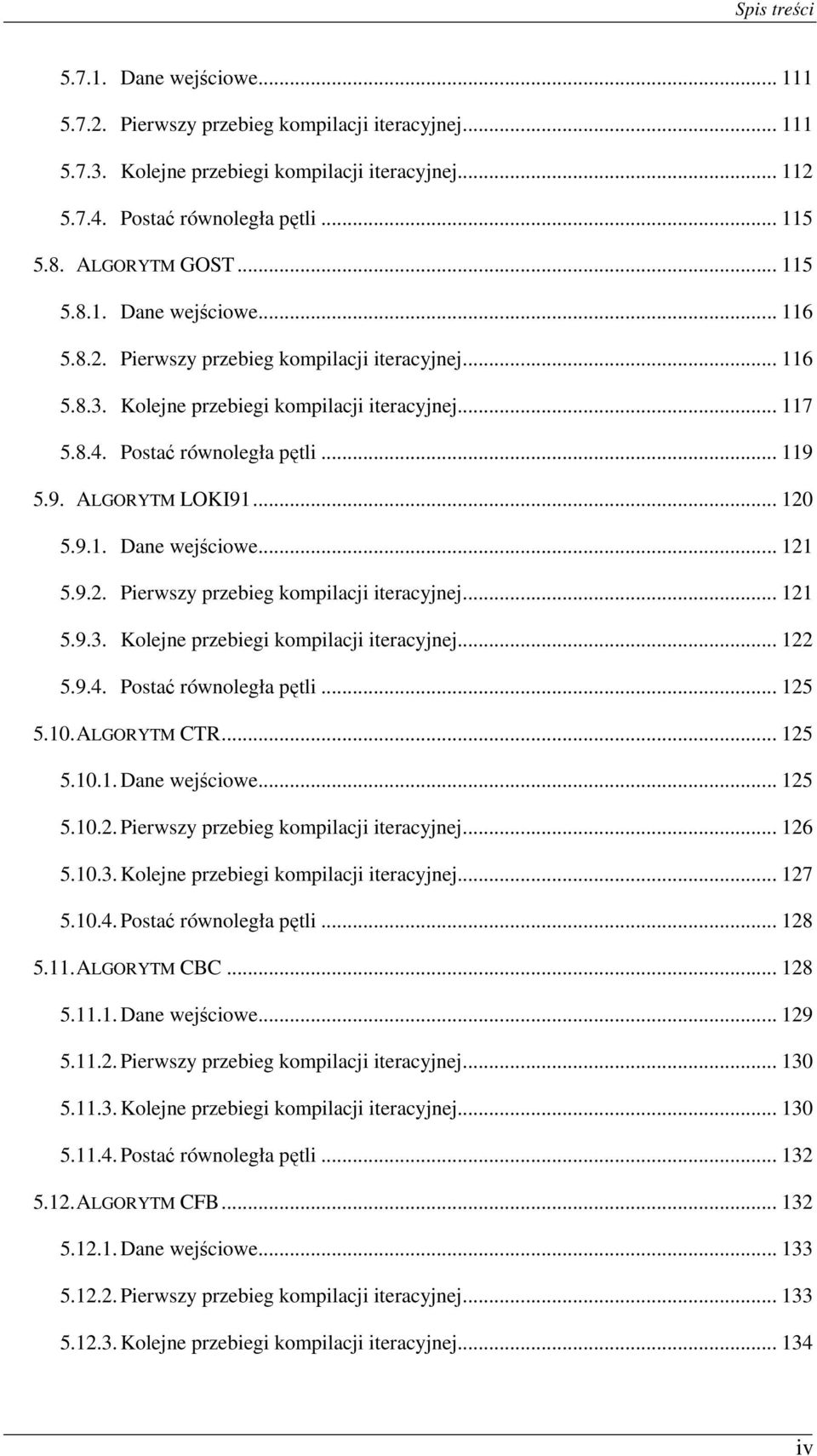 9. ALGORYTM LOKI91... 120 5.9.1. Dane wejściowe... 121 5.9.2. Pierwszy przebieg kompilacji iteracyjnej... 121 5.9.3. Kolejne przebiegi kompilacji iteracyjnej... 122 5.9.4. Postać równoległa pętli.