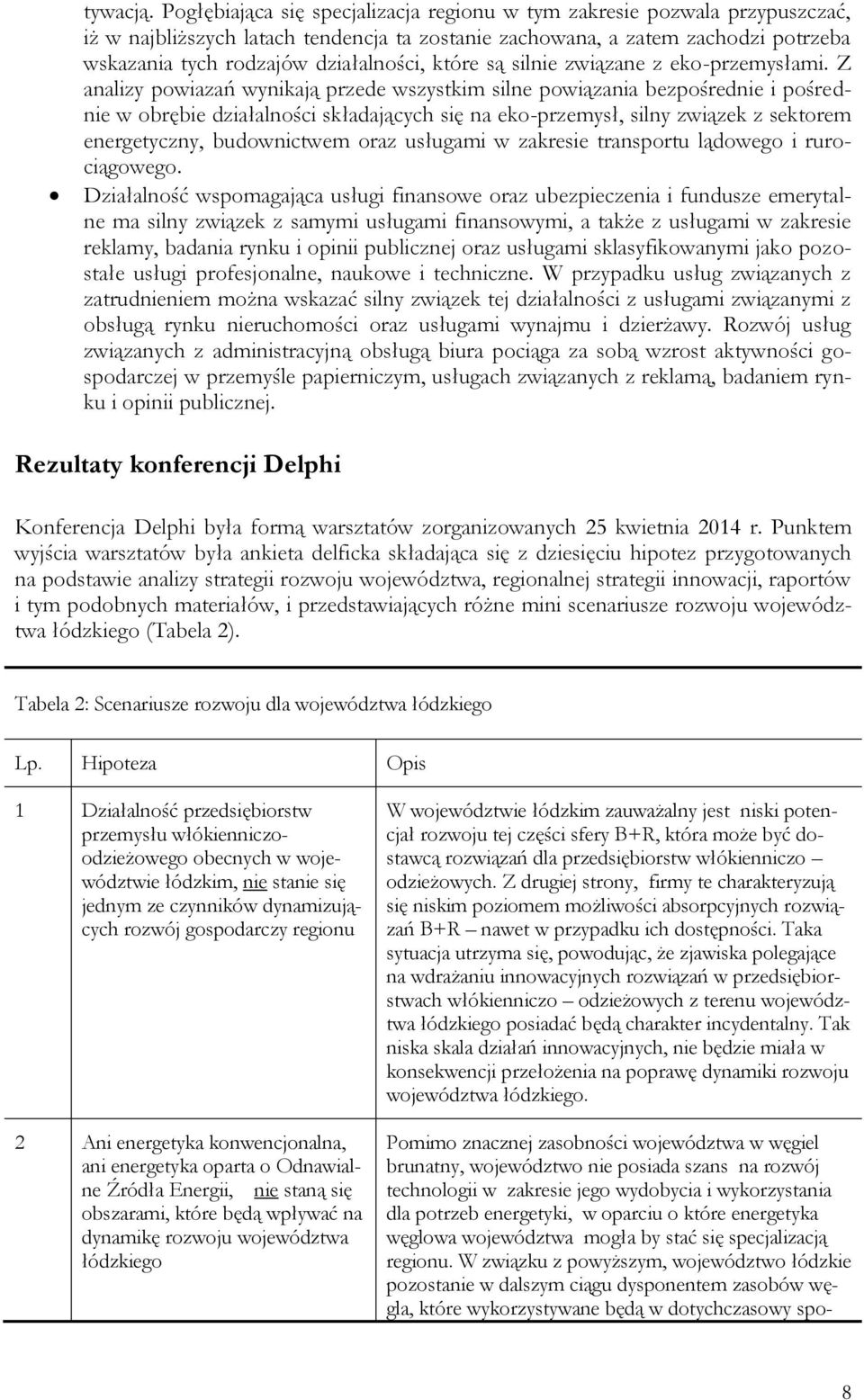 które są silnie związane z eko-przemysłami.