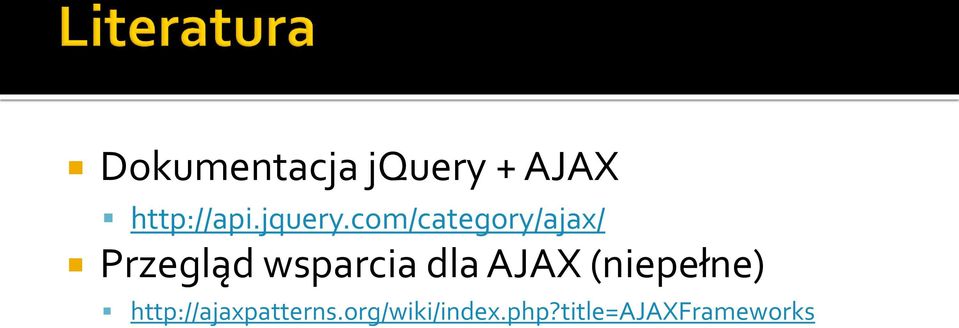 com/category/ajax/ Przegląd wsparcia dla