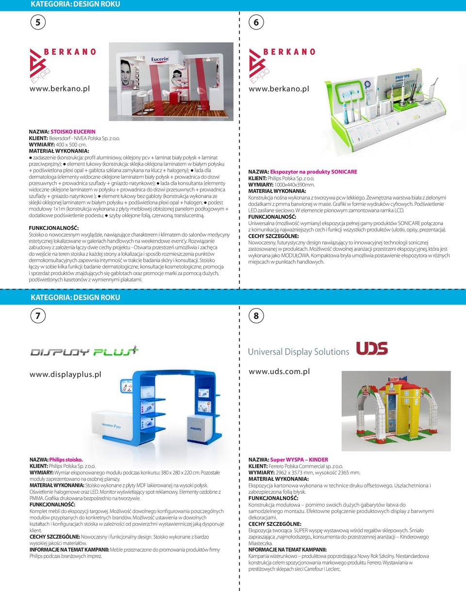 opal + gablota szklana zamykana na klucz + halogeny); lada dla dermatologa (elementy widoczne oklejone laminatem biały połysk + prowadnica do drzwi przesuwnych + prowadnica szuflady + gniazdo