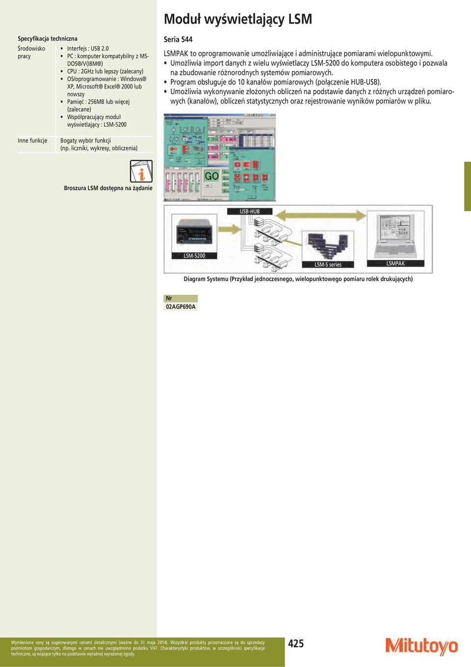moduł wyświetlający : LSM-5200 LSMPAK to oprogramowanie umożliwiające i administrujące pomiarami wielopunktowymi.