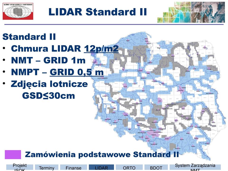 0,5 m Zdjęcia lotnicze GSD 30cm